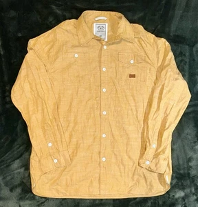 Parish Nation Button Up Shirt 2XL Long Sleeve Yellow - Picture 1 of 7