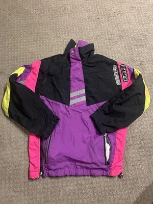 Chaqueta de esquí vintage Rode talla pequeña años 80 90 multicolor invierno otoño snowboard Foto 1 de 4