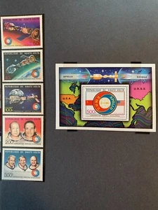 Upper Volta Stamps SC# 370-371, C216-C218, C219 ss Apollo-Soyuz Link MNH 1975 - Picture 1 of 1