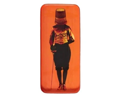 Gangzai Rectangular Orange Trinket Tray Dédé (12.5cm x 28cm) Very Rare! - Image 1 of 3