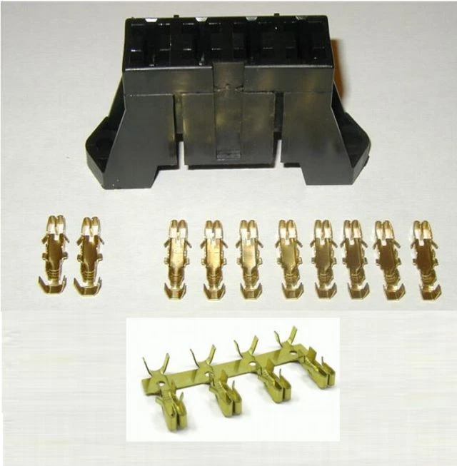 3 Sets Waytek #47080 Delphi Ato/atc Fuse Holder Gang Mountable W/terminals