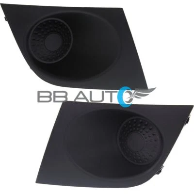 NEW Lower Front Bumper Fog Light Lamp Hole Covers Set for 2007-2012 Nissan Versa - Image 1 of 4