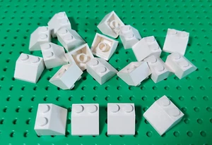 20 Stück Lego 3039 2x2 Dachstein 45° Slope Schrägstein – White Weiß - Bild 1 von 5