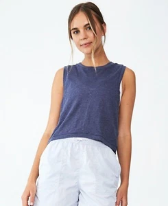 Cotton On Body Damen Gr. M All Things Fabulous Cropped Muscle Tank Top Navy - Bild 1 von 7