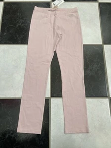 NWT 100% AUTH Gucci Kids Powder Pink Leggings W/Strass Heart GG Logo Sz 8 - Picture 1 of 5