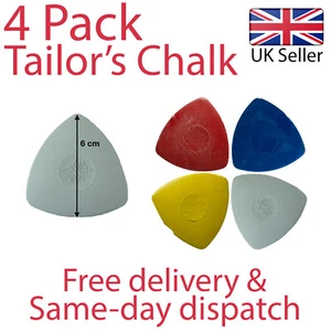 4 PCS TAILORS CHALK DRESSMAKER SEWING MARKING DRESSMAKING FABRIC MARKER - Picture 1 of 11