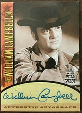 Wild Wild West Season 1 William Campbell as "BENDER" Autograph Card