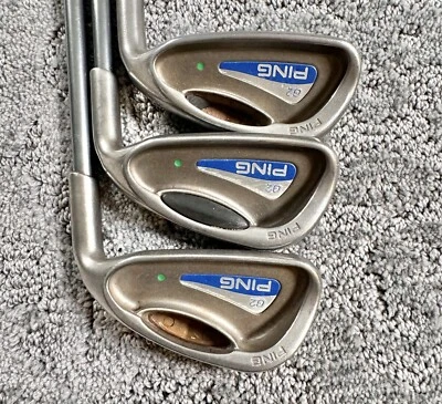 PING G2 Green Dot 6 8 9 Iron Set Of 3 TFC 100 Regular Shaft 34-35” See Photos - Image 1 of 4