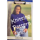 New Sirdar 4021 Double Knitting W Wool Child Pullover Sweater Knitting Pattern