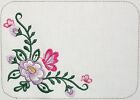 Butterfly floral Embroidered quilt label to customize with your own message