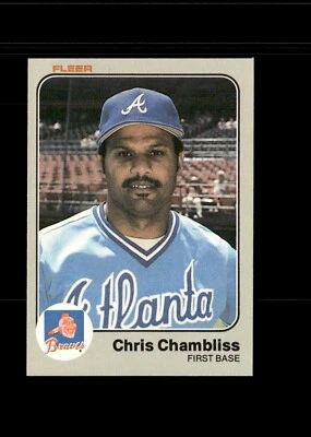 1983 Fleer - Chris Chambliss #134 - Image 1 of 2