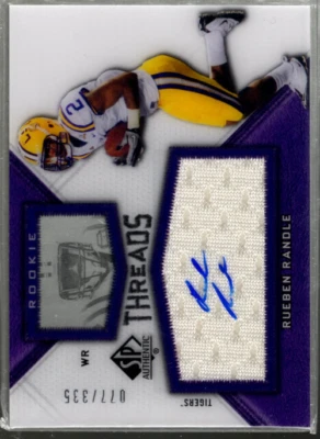 B1151- 2012 SP Authentic Rookie Threads Autographs #RTRR Rueben Randle Jsy /335 - Image 1 of 2
