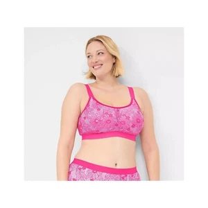 Lane Bryant Cacique Cotton Scoop Neck Lightly Lined No Wire Bra 44DD - Picture 1 of 7