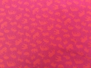 Makower - Brown Bear By Eric Carle - Red Animal Print - 100% Cotton Fabric - Picture 1 of 7
