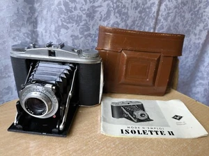 RARA antique vintage camera Lens case Agfa Isolette II Solinar 1:35 / 75 Germany - Picture 1 of 24