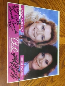 Landra & Trena Cassidy Autograph Picture Music - Picture 1 of 4