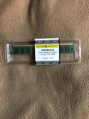 A-Tech DDR3 1066Mhz PC3-8500 1.5 Non-ECC DIMM Memory NEW IN PACKAGE - Image 1 of 3