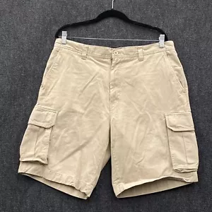 Calvin Klein Mens W36 Cargo Shorts Beige Twill Mid Rise Pockets Zip Fly Casual - Picture 1 of 15