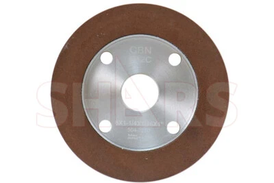 Shars 6 x 3/4 x 1-1/4 x 1/16 x 3/4" 6A2C CBN Plain Cup Wheel 150 Grit S| - Image 1 of 4
