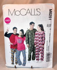 Muster Unisex Schlafanzug Langarm Oberteile Hose Overall Gr. S-M McCalls M6251 - Bild 1 von 2