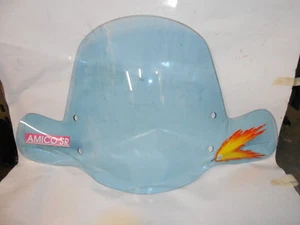 Mini Spoiler plexiglass parabrezza windshield cupolino APRILIA SR AMICO azzurro - Picture 1 of 1