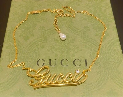 GUCCI CHOKER NECKLACE - Box & Dust Pouch Included - Image 1 of 3