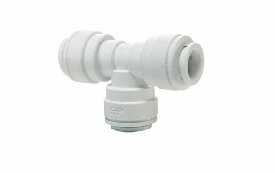 John Guest Quick Connect Push Fit Union Tee 3/8in 3/8 Tube OD Connector PP0212WP - Image 1 of 1