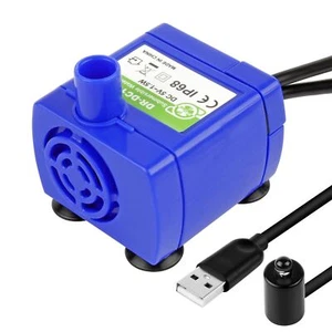 USB Super Leise Wasserpumpe Pumpe Katzen Hunde Haustier Trinkbrunnen Ersatzpumpe - Bild 1 von 24