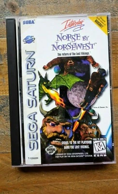 LIKE NEW ✹ Lost Vikings Norse by Norsewest ✹ Sega Saturn Game ✹ COMPLETE ✹ USA - Image 1 of 4