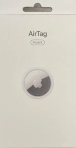 LOT DE 4 - NEUF !!!! PACK DE 4 ÉTIQUETTES PNEUMATIQUES APPLE AIRTAG TRACKER MX542LL/A A2187 BOÎTE SCELLÉE - Photo 1 sur 2