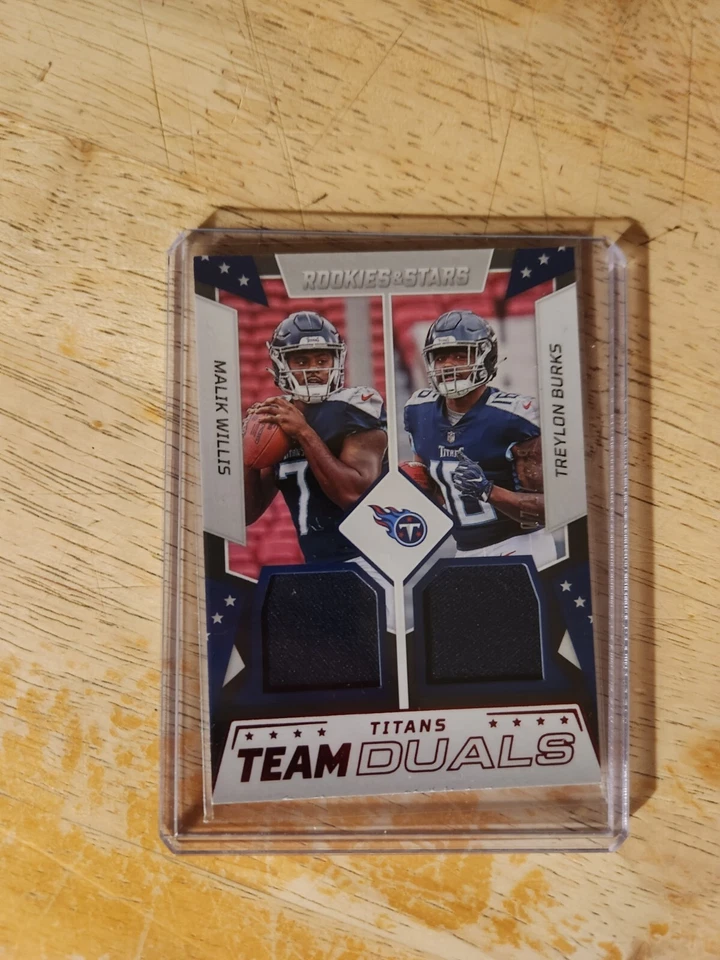 Malik Willis Treylon Burks Duel Patch /249 - Image 1 of 2