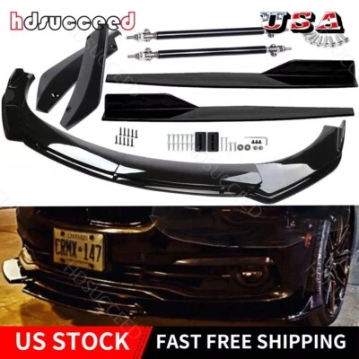Kit de cuerpo divisor alerón labial parachoques delantero trasero faldón lateral para 328i 335i E90 E60 Foto 1 de 4