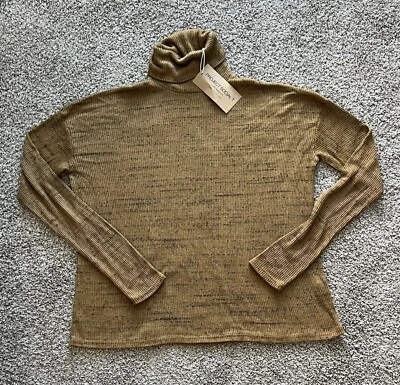 Project Social T Women’s Sweater Size Small Turtle Neck Long Sleeve Brown NWT - Image 1 of 4