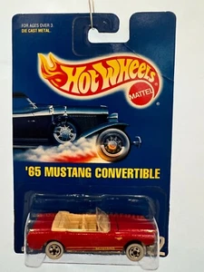 Hot Wheels 65 Mustang Convertible Blue Card #162 - RED - MOC - Picture 1 of 6