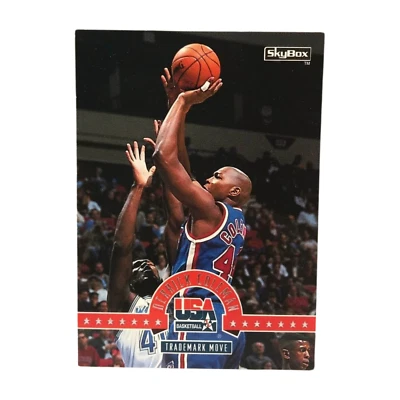 Derrick Coleman 1994 USA Basketball SkyBox Card - Image 1 of 2