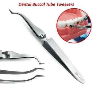Dental Buccal Tube Pinzette Kieferorthopädisch Slim Tip Bracket Halter Direct Bonding CE - Bild 1 von 2