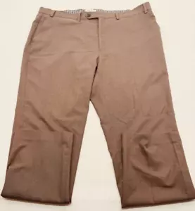 Michael Kors Dress Pants Mens 40x32 Brown Flat Front Straight Leg 2673 - Picture 1 of 6