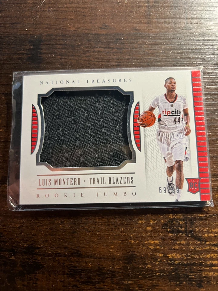 A101,889- 2015-16 National Treasures Rookie Jumbo Jersey #19 Luis Montero/99 - Image 1 of 1