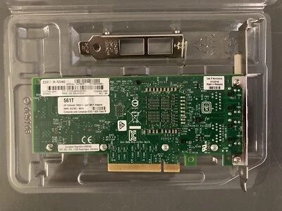716589-001 Genuine HP Ethernet 10Gb 2-port 561T Adapter 717708-001 716591-B21 - Image 1 of 2