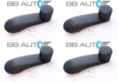 JUEGO DE 4 MANIJAS DE MANIVELA DE VENTANA MANUAL INTERIOR PARA CAMIÓN SILVERADO SIERRA AVALANCHA Foto 1 de 4