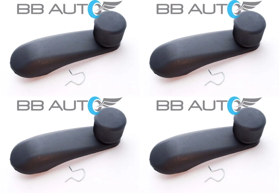 JUEGO DE 4 MANIJAS DE MANIVELA DE VENTANA MANUAL INTERIOR PARA CAMIÓN SILVERADO SIERRA AVALANCHA Foto 1 de 4