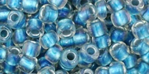 6/0, Toho Seeds, #263, Inside-Color Rainbow Crystal/Lt Capri-Line, 10g,TR-06-263 - Picture 1 of 1
