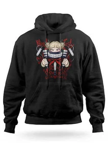 Felpa My Hero Academia Himiko Toga con Cappuccio Anime Uomo Donna Bambino - Picture 1 of 2