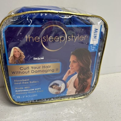 The Sleep Styler Mini Heat Free Rollers Marshmallow Soft Foam Core Shark Tank - Image 1 of 4