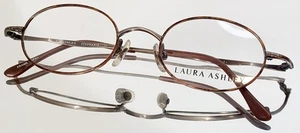 Vintage Originale LAURA ASHLEY Eyeglasses STEPHANIE Auburn New Metal 46-19 - Picture 1 of 14