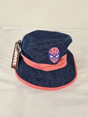 Chapéu balde Spider-Man Marvel - Crianças/criança - reversível novo com etiquetas - Imagem 1 de 3