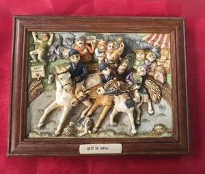 Harmony Kingdom Picturesque Best In Show Horse Pony English Rider Wall Hanging - Picture 1 of 9