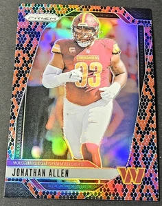 2024 Panini Prizm Black Red Snakeskin Jonathan Allen SP #292 - Picture 1 of 2