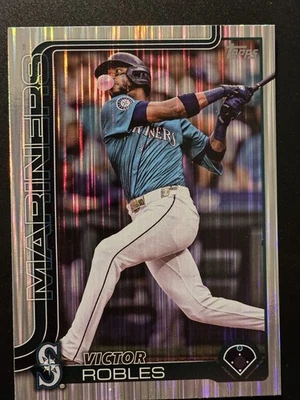 2025 Topps Series 2 Victor Robles #572 Tinsel Rare - Image 1 of 4