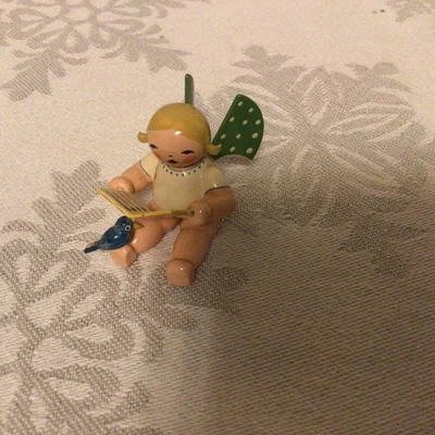 Expertic Wendt und Kühn Erzgebirge Engel mit Liederbuch Vögel - Bild 1 von 4